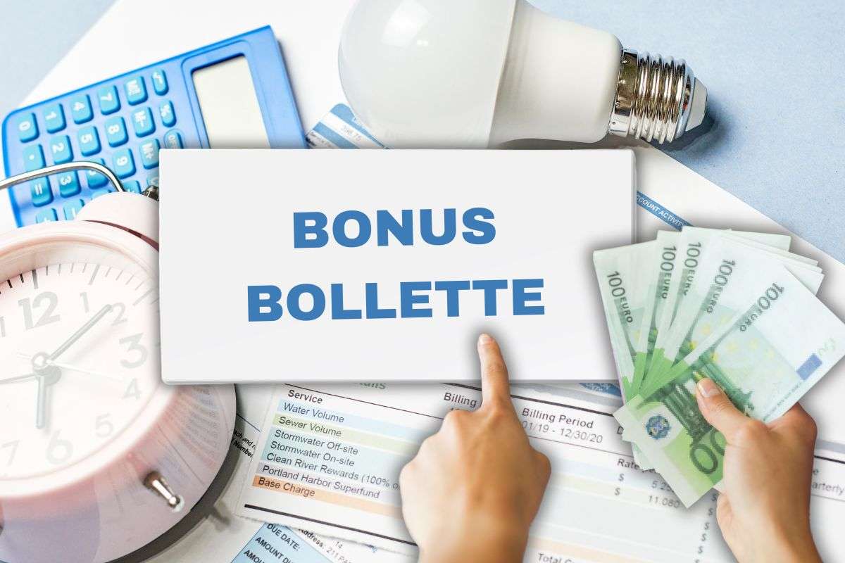 Bonus bollette soldi in mano