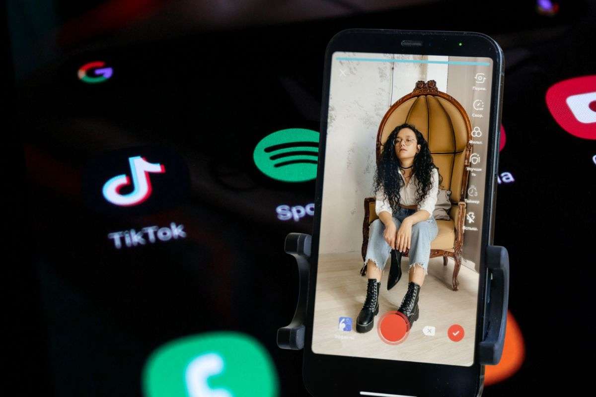 Applicazione TikTok installata sul telefonino