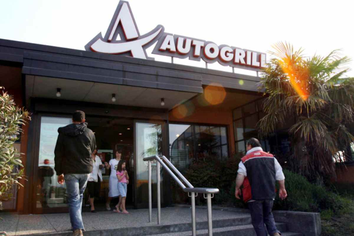 Entrata di un autogrill