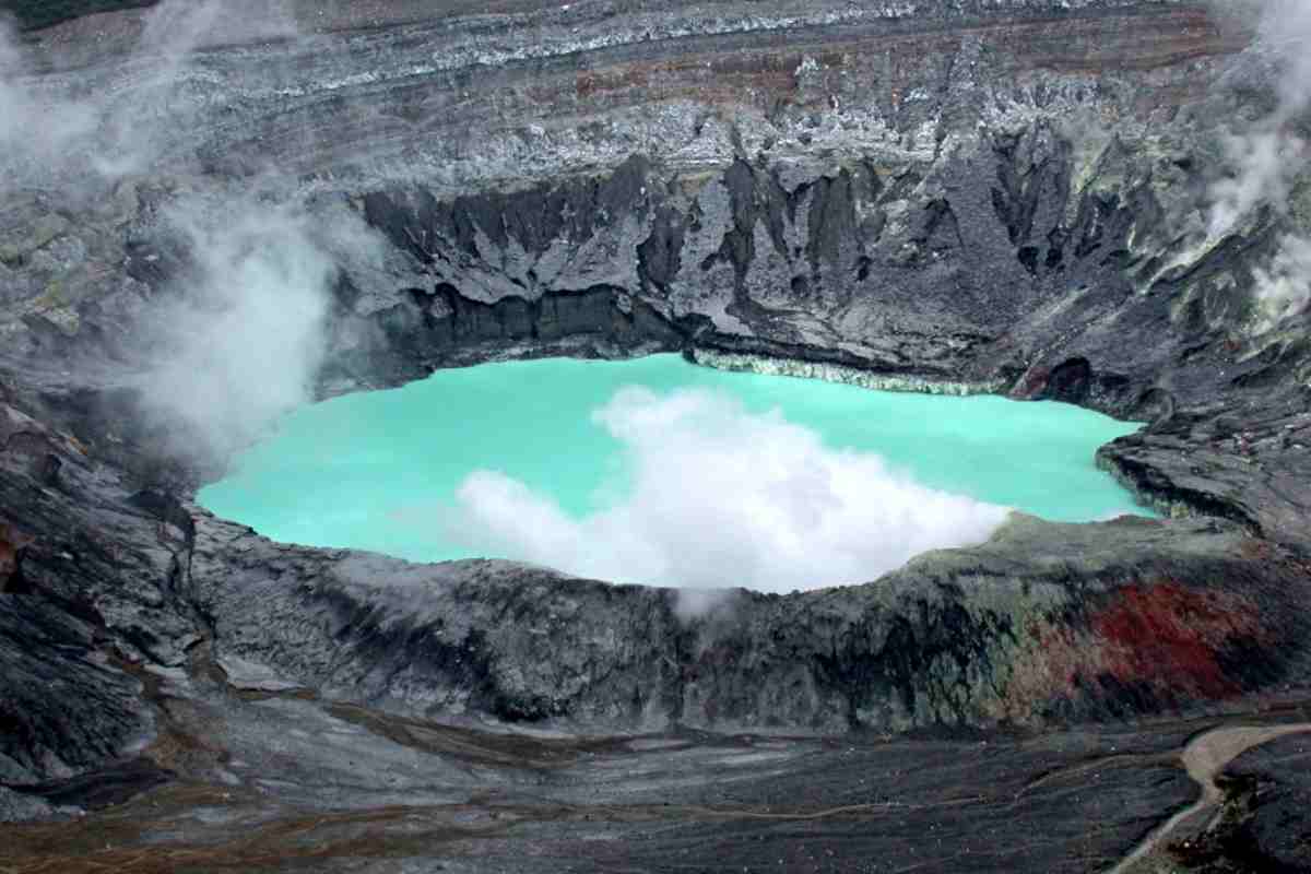 Il vulcano Poas in Costa Rica