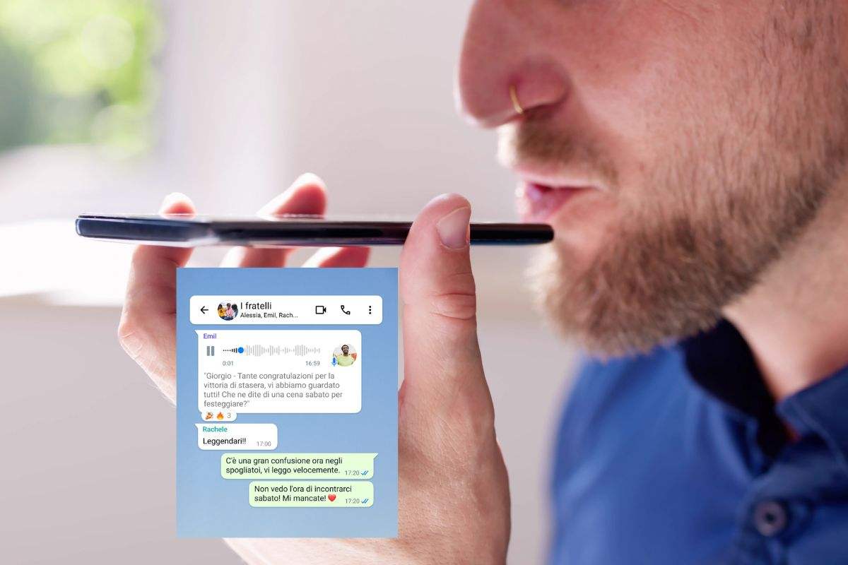 Trascrizione audio WhatsApp 